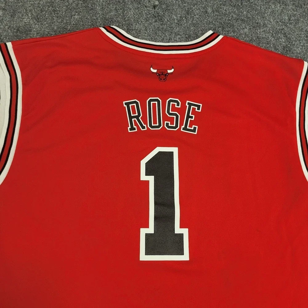 Chicago Bulls Adidas Derrick Rose #1 NBA Red Swingman Jersey Size XX-Large (2XL)